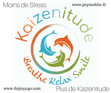 Logo moins de stressplus de kaizenitude